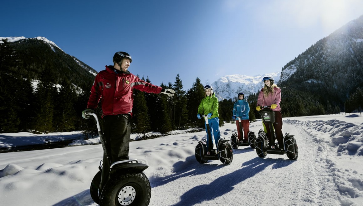 Segway fahren im Winter © Flachau Tourismus