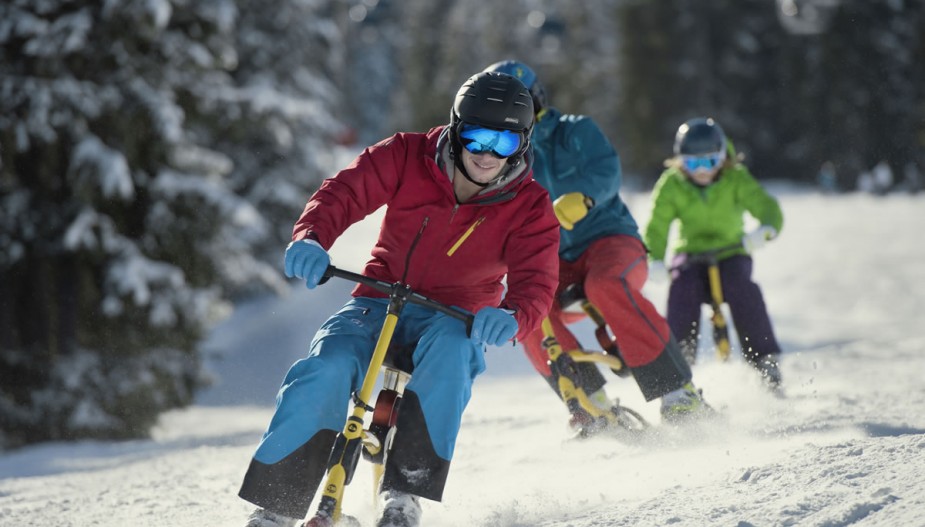Snowbike fahren im Salzburger Land © Flachau Tourismus